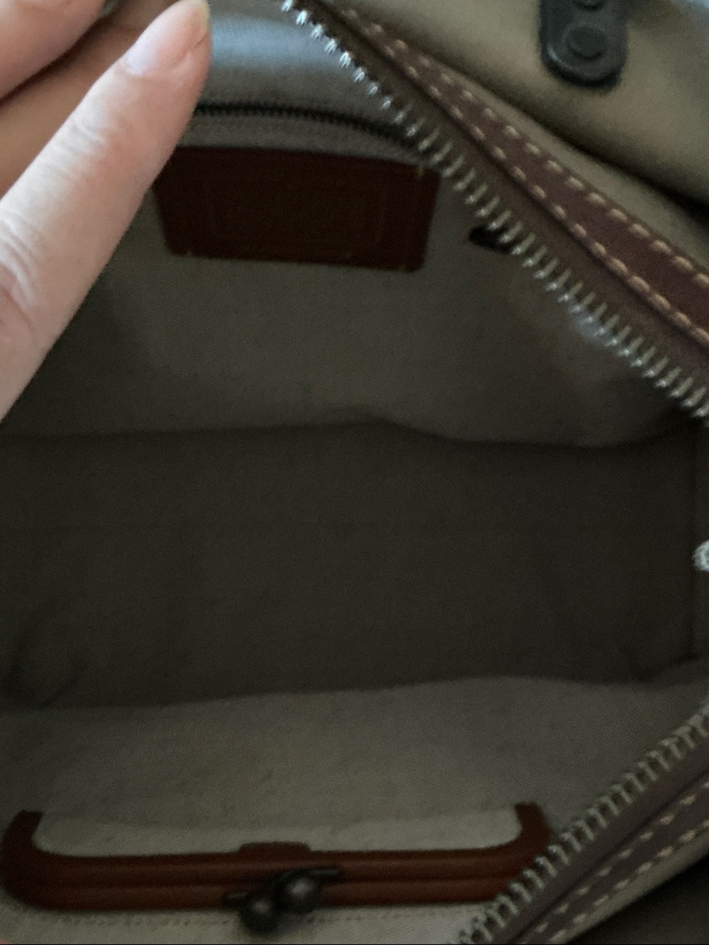 Coach Gray Suede MTO Rogue 36 With Genuine Python Handles and hang tag 1941 - Picture 9 of 11